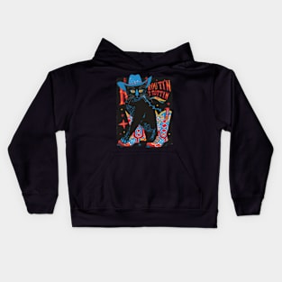 Cat Cowboy Feline Rodeo Kids Hoodie